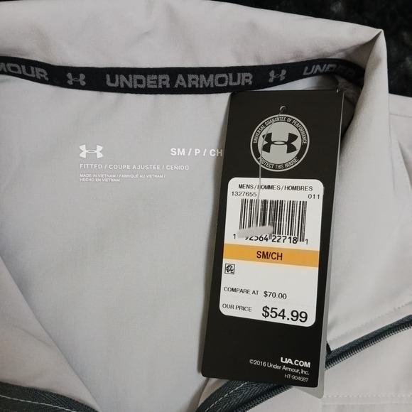 Under Armour Men's Vanish Hybrid Vest Lightweight Full Zip Gray Size SM - Picture 6 of 7
